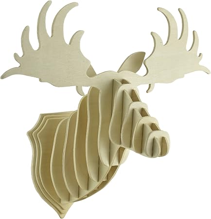 Fox Enfield Tierkopf Geweih Wanddekoration Kinderzimmer Elch Amazon De Kuche Haushalt