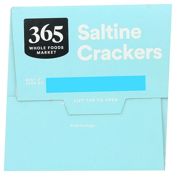 365 BY WHOLE FOODS MARKET, SALTED SALTINE CRACKERS, 16 OUNCE