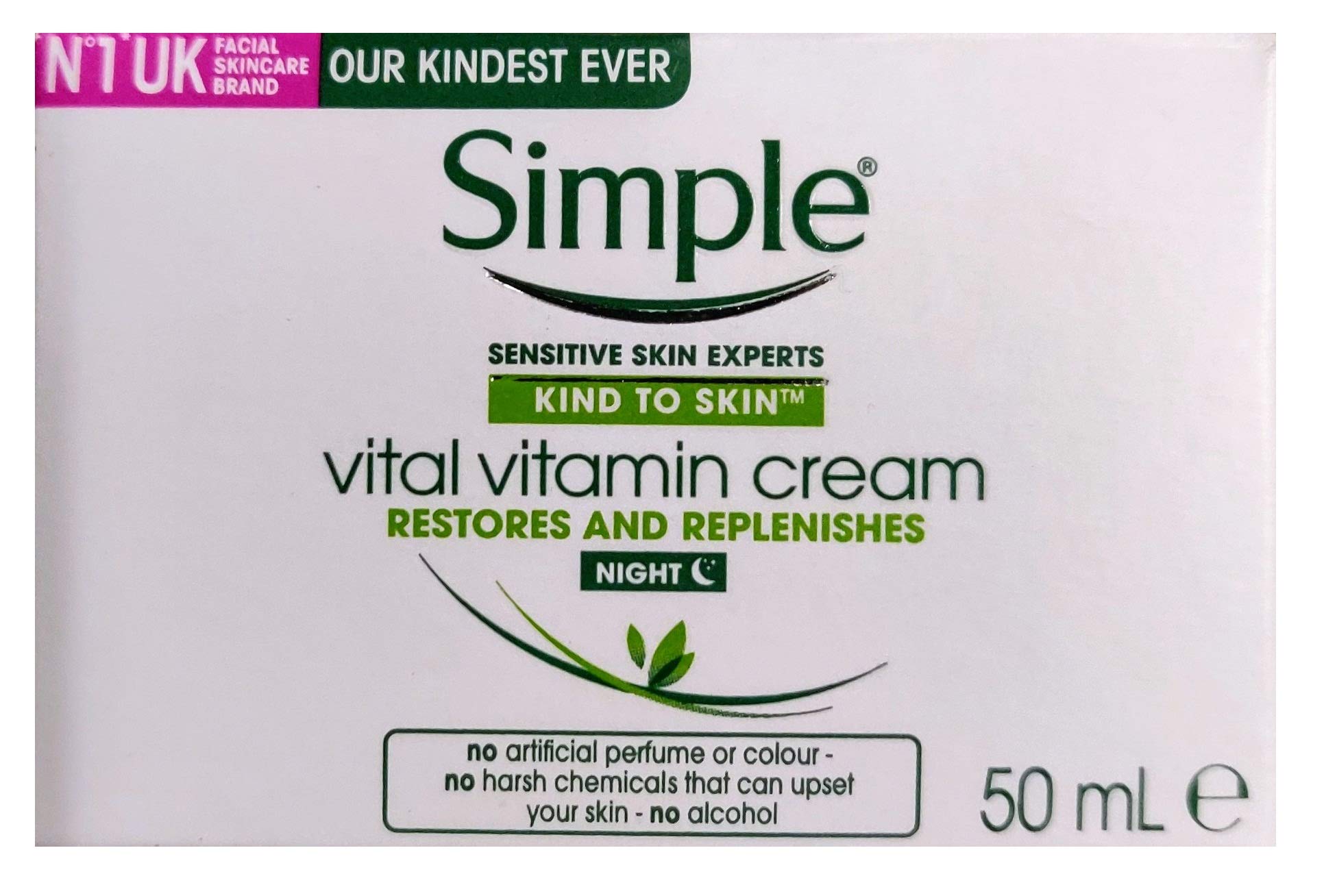 simple kind to skin vital vitamin night cream