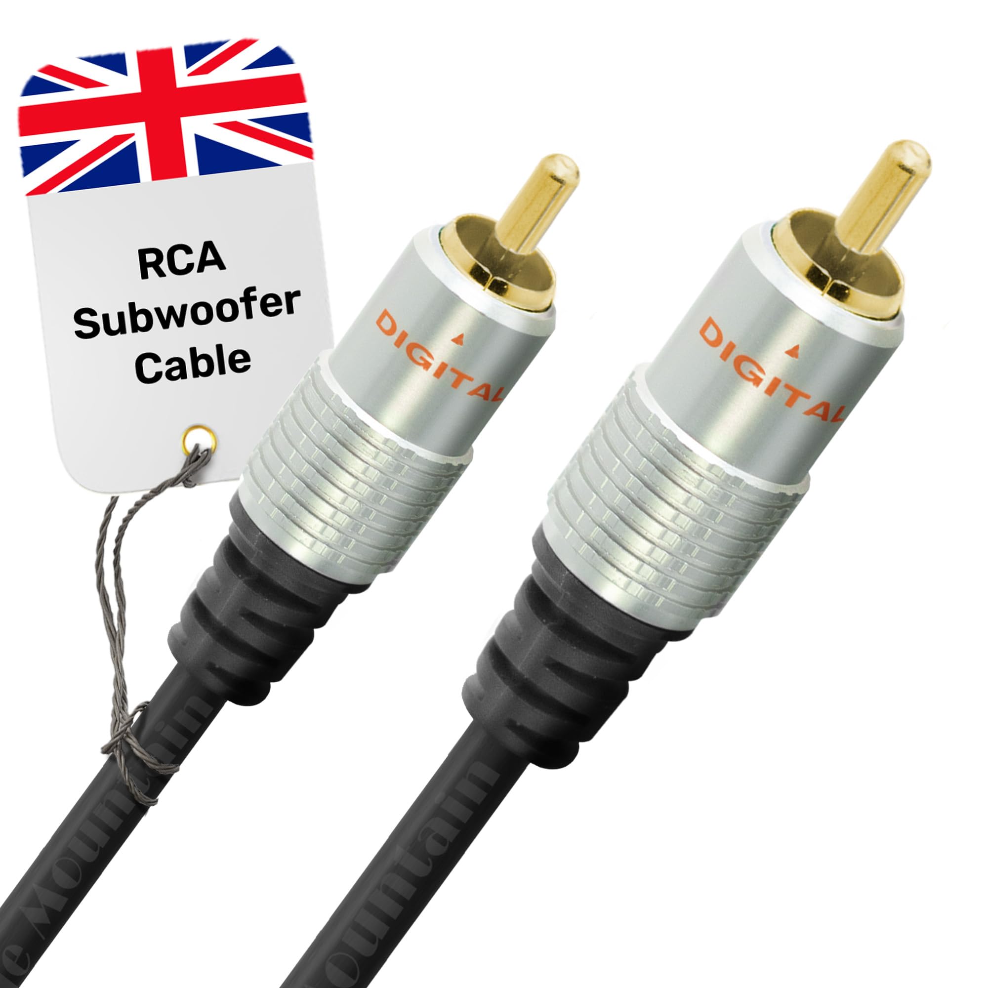 Cable Mountain 3m Gold Plated Single RG59 Coaxial Phono Cable for SPDIF/Digital Audio and Composite Video Cable