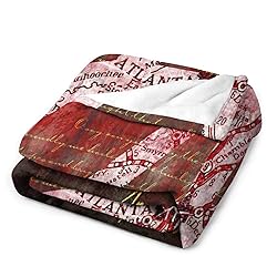 LJHFDM Atlanta Baseball Throw Blanket Lightweight
