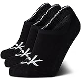 Calvin Klein Mens No Show Socks - 3 Pack Cotton Blend Stretch Soft Cushioned Athletic Casual Low Cut Socks for Men