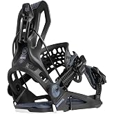 Nidecker Flow Fenix Men's Quick-Entry Snowboard Bindings | Rear-Entry, Step-In, Flex 4/10, Nylon Highback, Nylon Baseplate, Auto Lock Buckles, Fusion Strap, Beginner/Intermediate