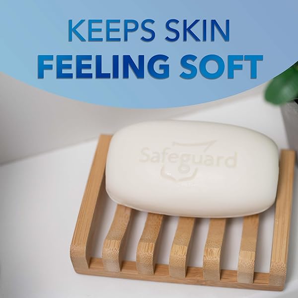 SAFEGUARD MICELLAR DEEP CLEANSING BATH BAR SOAP, WASHES AWAY 99 PERCENT OF BACTERIA, LEAVES SKIN SOFT, MADE WITH PLANT BASED CLEANSERS, FRESH CLEAN SCENT WITH ALOE, 3.2 OZ (2 COUNT)