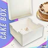 PACK N TRADE 8 Inch Cake Box, 5 Pack Square Cardboard with Lids view 5