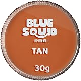 Blue Squid Classic Tan Face Paint 30g Professional Water-Based Single Cake