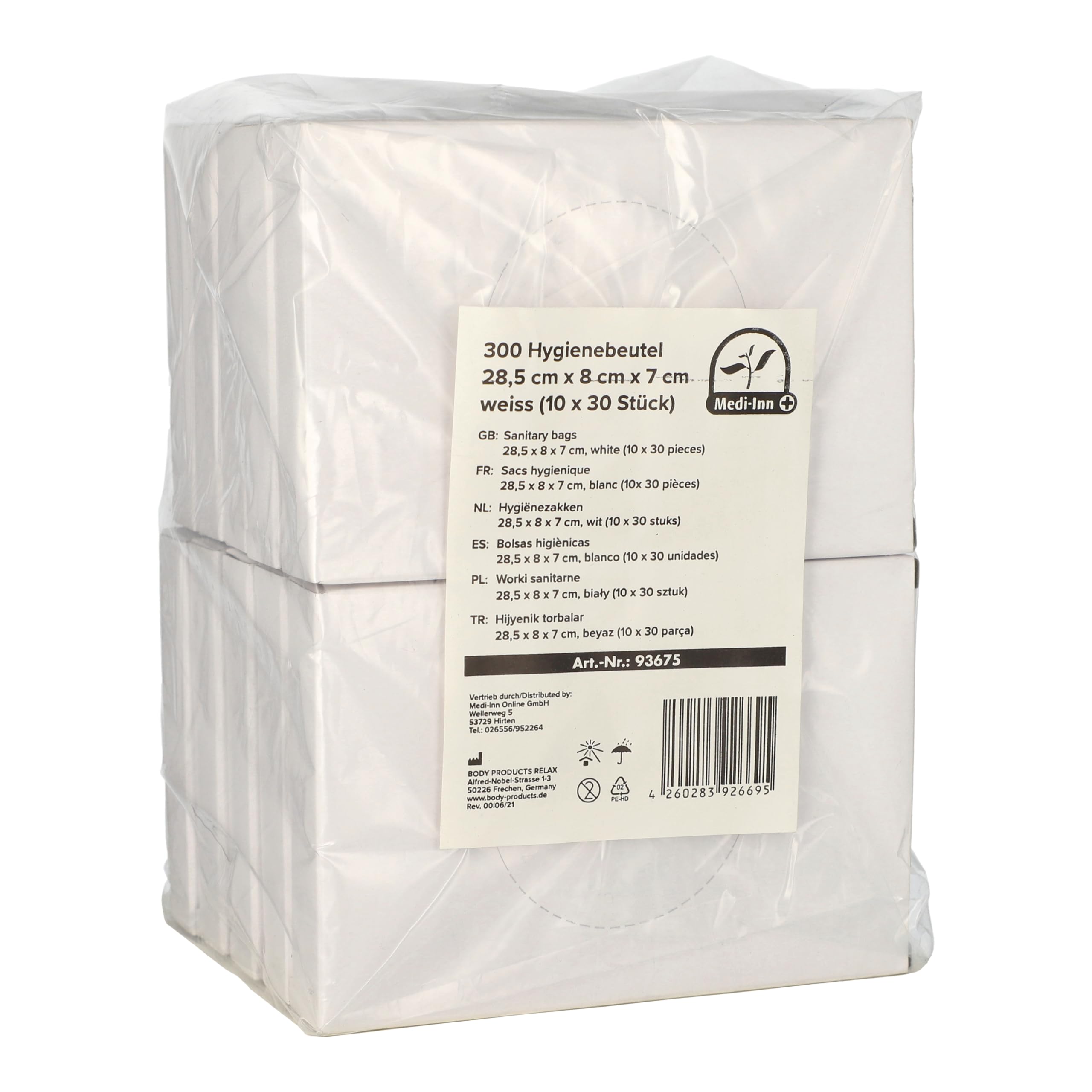 Sanitary Bags for Sanitary Medi-Inn - Not Specified, 10 Packages - 300 Pieces