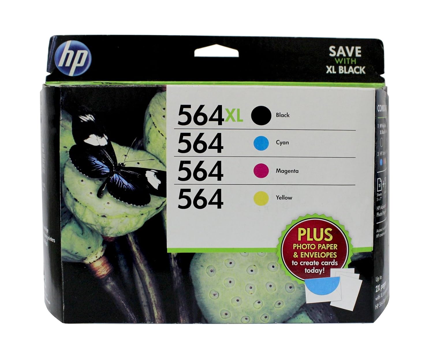 HP 564XL Black 564 Color Ink Cartridges Combo Pack Amazon.co.uk