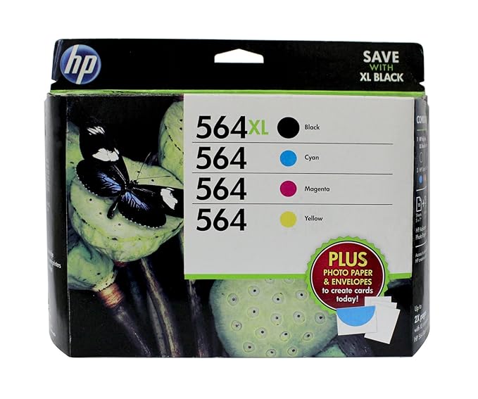 HP 564XL Black 564 Color Ink Cartridges Combo Pack Amazon.co.uk