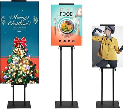 Amazon Com Agodea Poster Banner Stand Display With Base
