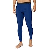 DANISH ENDURANCE Merino Wool Base Layer Pants for Men, Thermal Long Johns, Navy, XL
