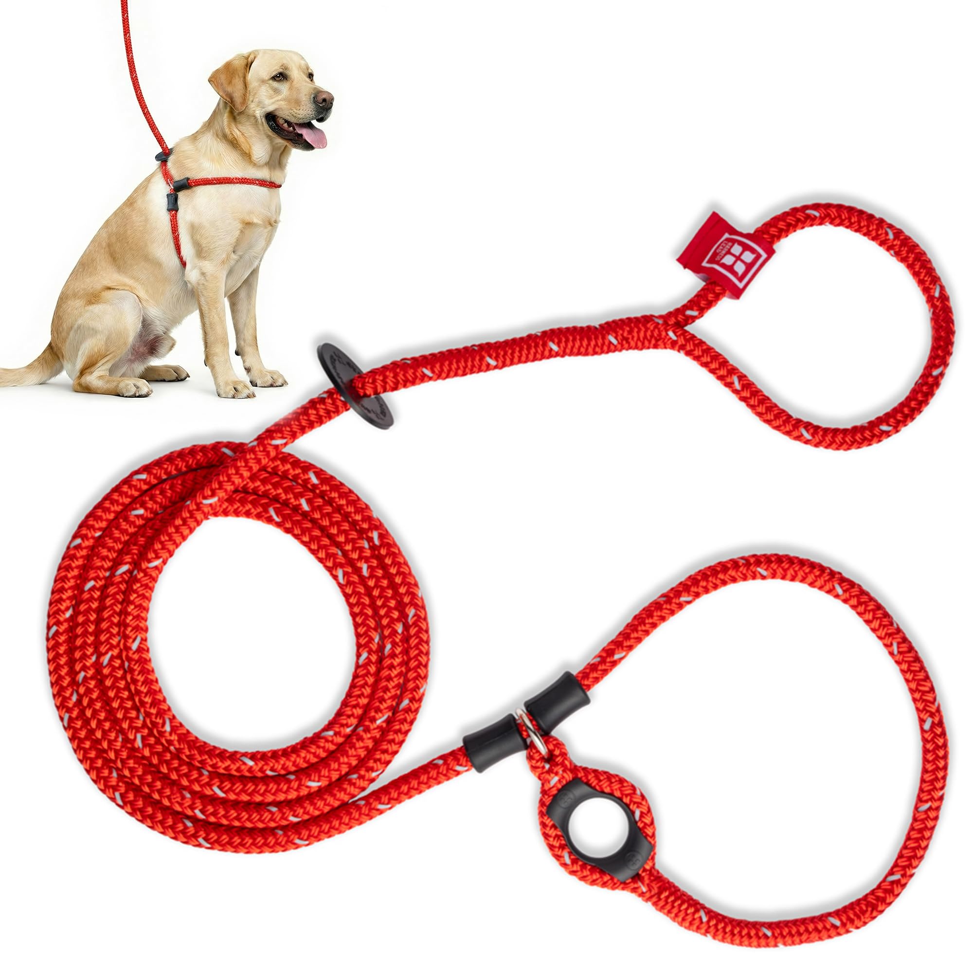Harness Lead Leash, Medium/Large, Red — image 1