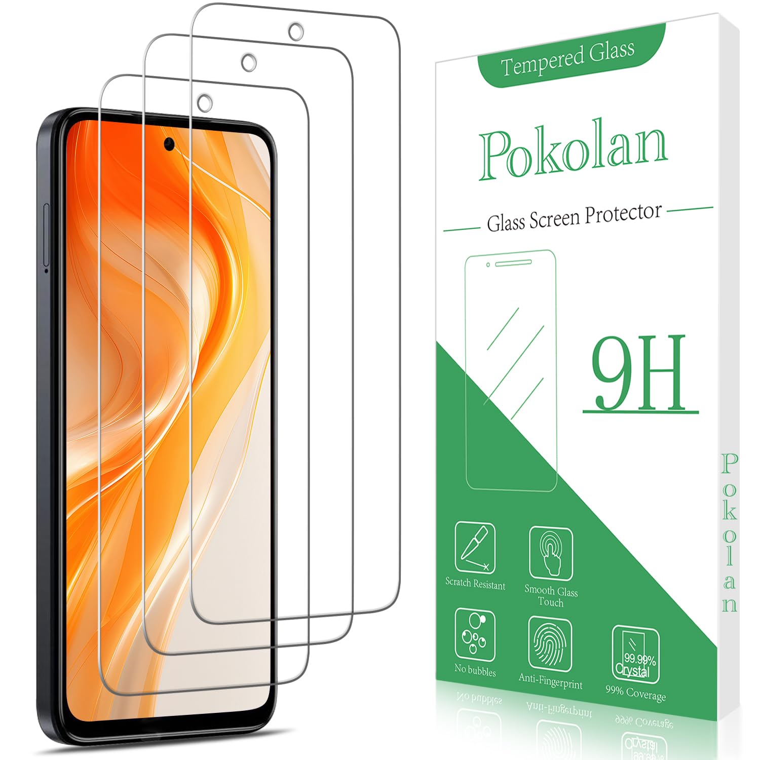 Photo 1 of (3 Pack) Screen Protector Designed for Motorola Moto G Power 5G (2024) Tempered Glass, Anti Scratch, Bubble Free, Case Friendly