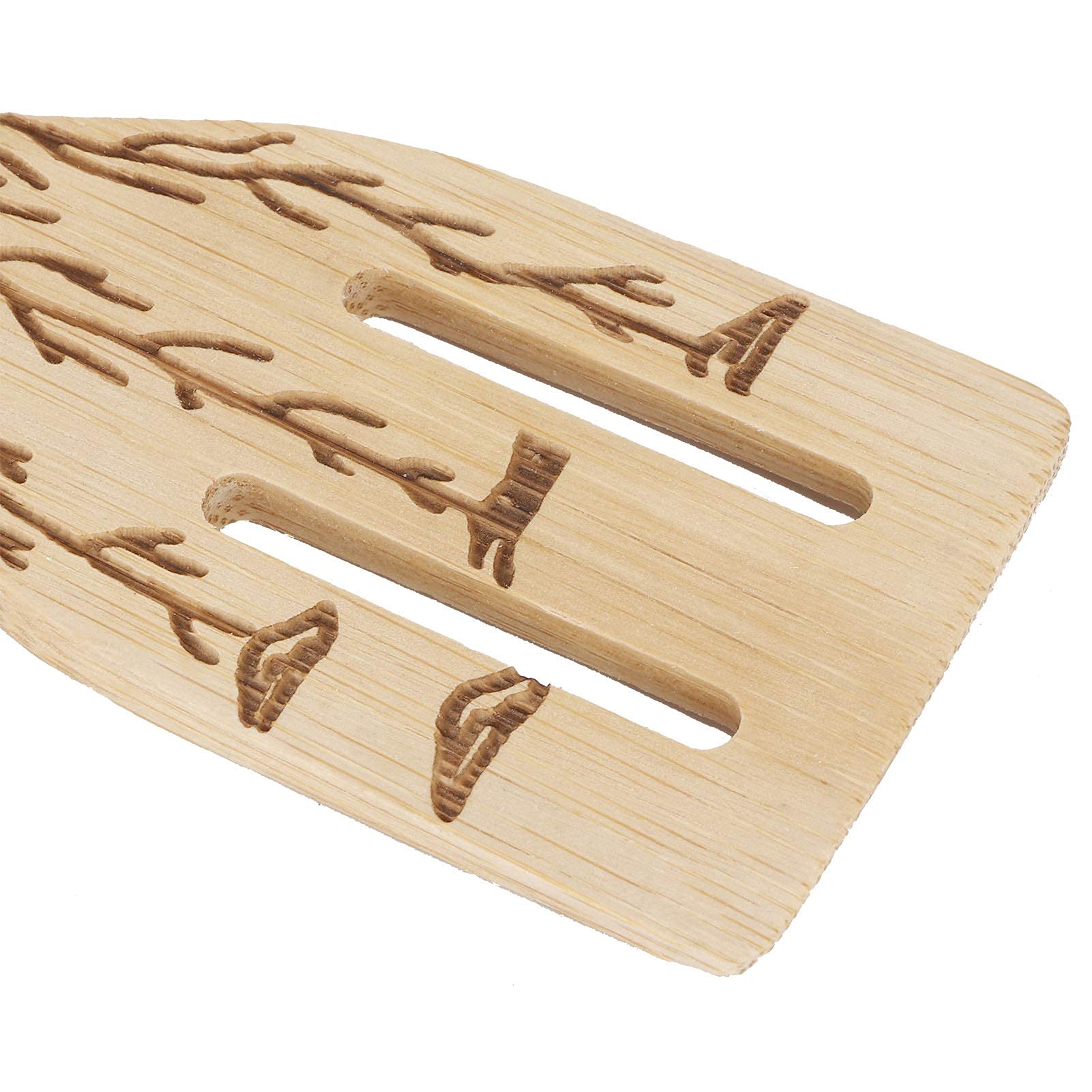 Wooden Spoons for Cooking, 5-Piece Bamboo Utensil Set Wood Spatula Shovel Spoon Nonstick Kitchen Cookware Utensil