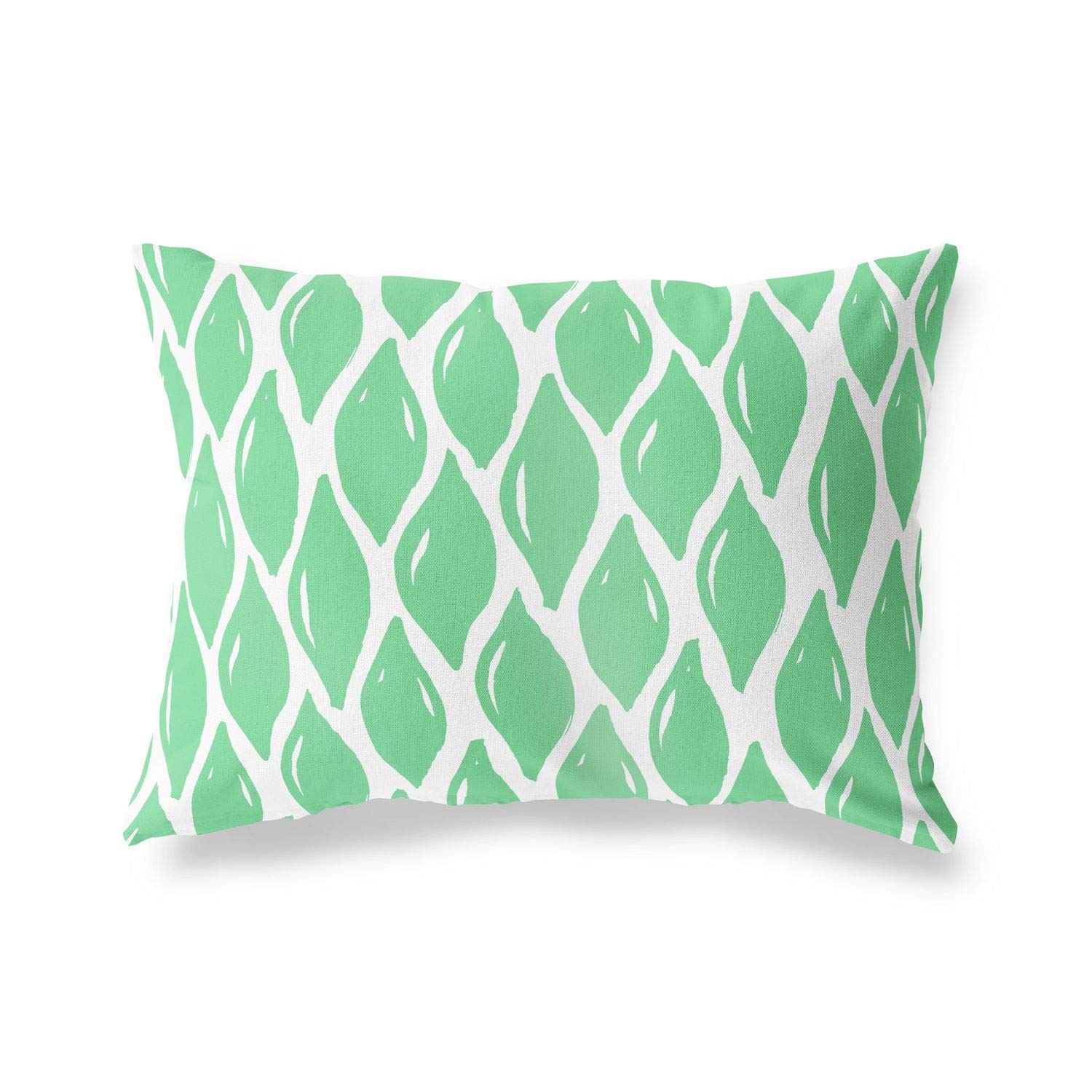 BonaMaison Decorative Cushion Cover, Petrol Green-White Throw Pillow Covers, Home Decorative Pillowcases for Livingroom, Sofa, Bedroom, Size: 45X60 Cm - Designed and Manufactured in Turkey