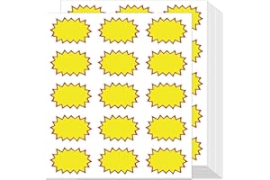 LEEZEAD 360 Pcs Multi-Use Yard Sale Stickers with Space to Write Pricing - Removable Adhesive Flea Market & Estate Sale Stickers