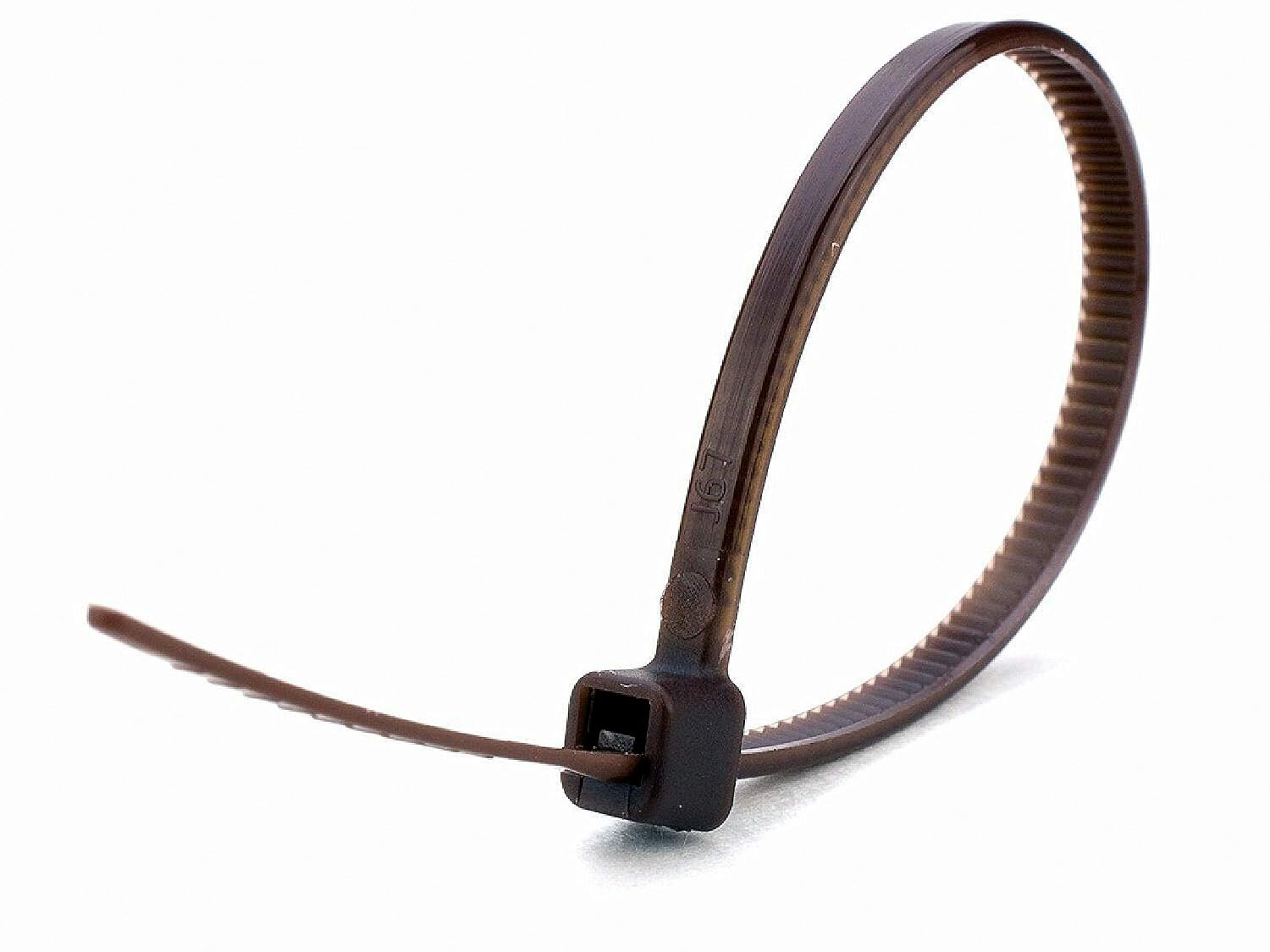 Braun Kabelbinder – 20 Stück, 650 Mm Lang, 12 Mm Breit, Nylon, Schwer Belastbar