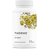 THORNE - Vitamin D3 Supplement - Supports Healthy Bones, Teeth, Muscles, Cardiovascular & Immune Function* - Gluten, Dairy & Soy-Free - 1,000 IU - 90 Servings
