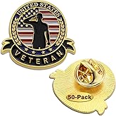 10/20/50/100 Pcs US Veteran Pins– Patriotic American Flag Veterans Day Lapel pin Badge Brooch Memorial Day Military Patriotic Decorations Gifts