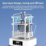ANYCUBIC Wash and Cure 3 Plus Station with Gooseneck Lights 7.6L Basket view 6