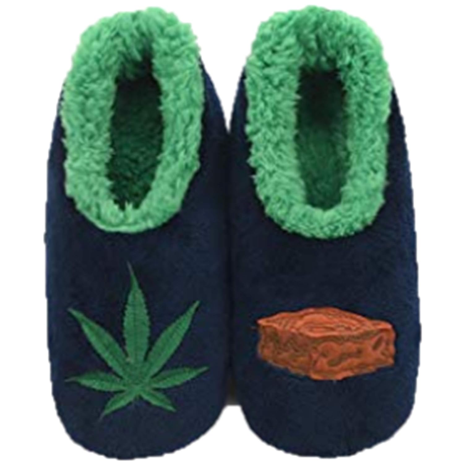 Buy Snoozies 420 Mens Slippers Slippers for Men Brownie Leaf