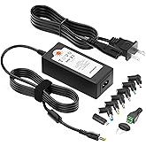 POWSEED 45W Universal AC Adapter 5V 6V 7.5V 9V 12V 13.5V 15V 3A 2A 1A Multi Voltage Power Supply Charger Cord for Household E