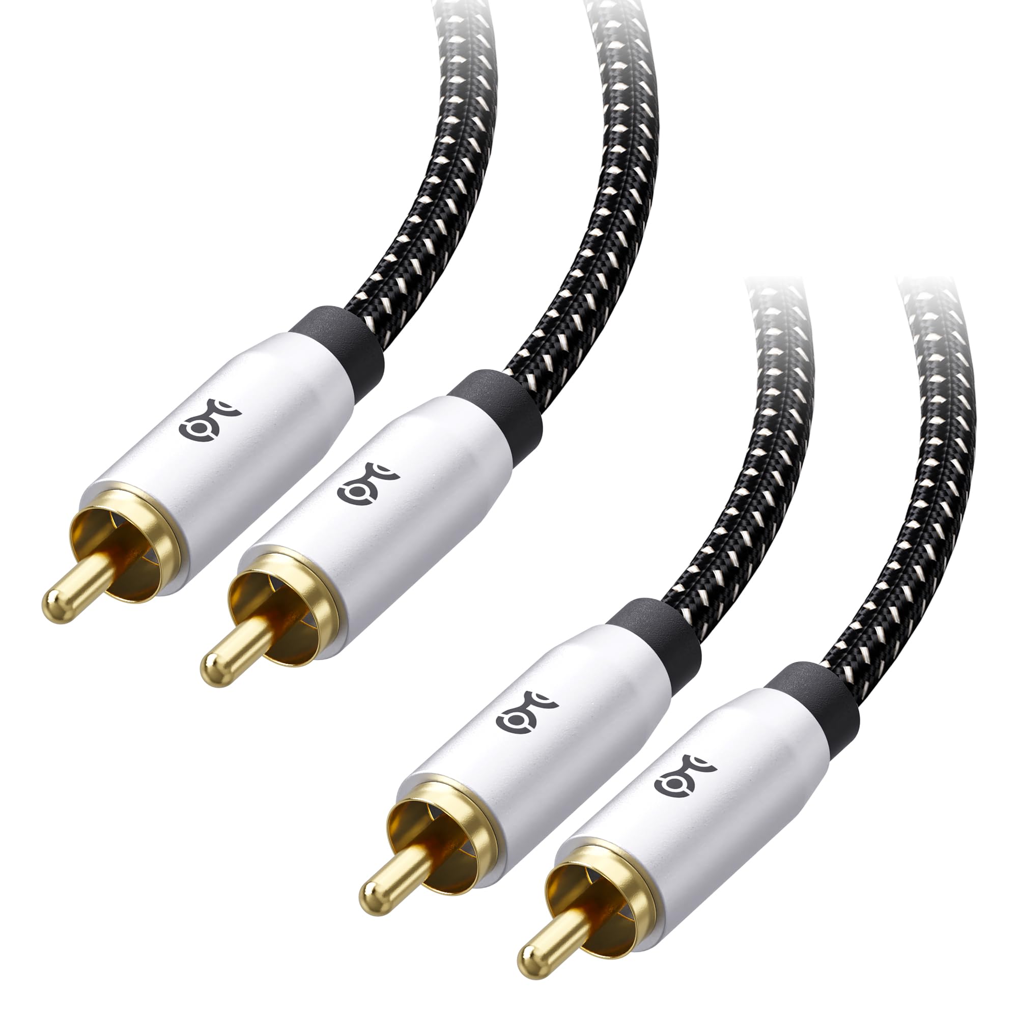 Cable Matters 2-Pack Subwoofer Cable 3m, Digital Coaxial Cable (Digital Audio Coaxial Cable and LFE Subwoofer Cable) - 3m