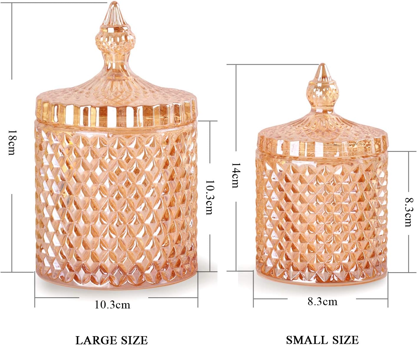 Amazoncom R Flory Glass Jars Bathroom Storage Organizer Cute Qtip Dispenser Holder Vanity Canister Jar Glass With Lid Cotton Swabs Container 2 Pcs Set Amber Home Kitchen Amazoncom R Flory Glass Jars Bathroom Storage Organizer Cute Qtip Dispenser Holder Vanity Canister Jar Glass With Lid Cotton Swabs Container 2 Pcs Set Amber Home Kitchen