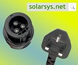 Solarsys AC Power Cord UK Plug Betteri BC01 Female Hoymiles Deye Envertech view 4