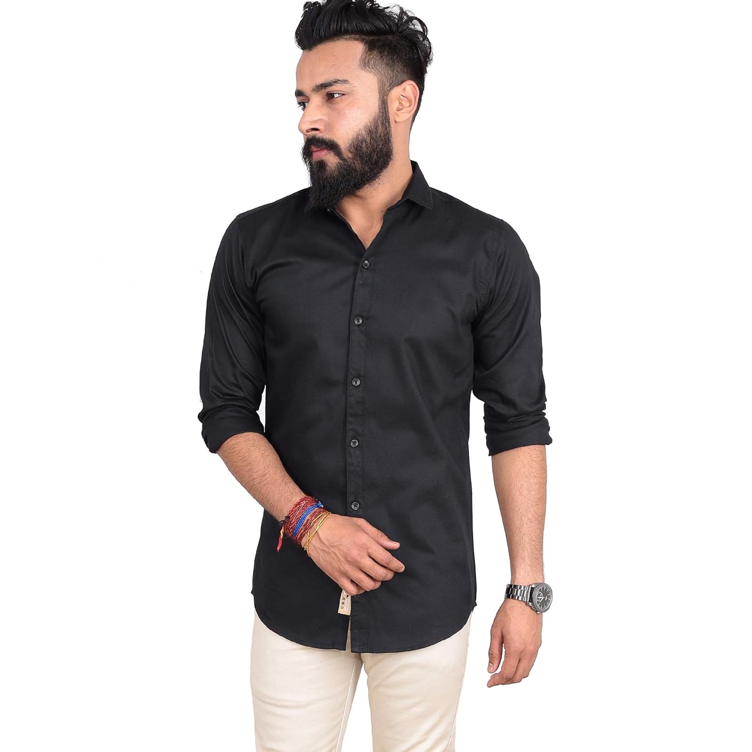 slim fit office shirts