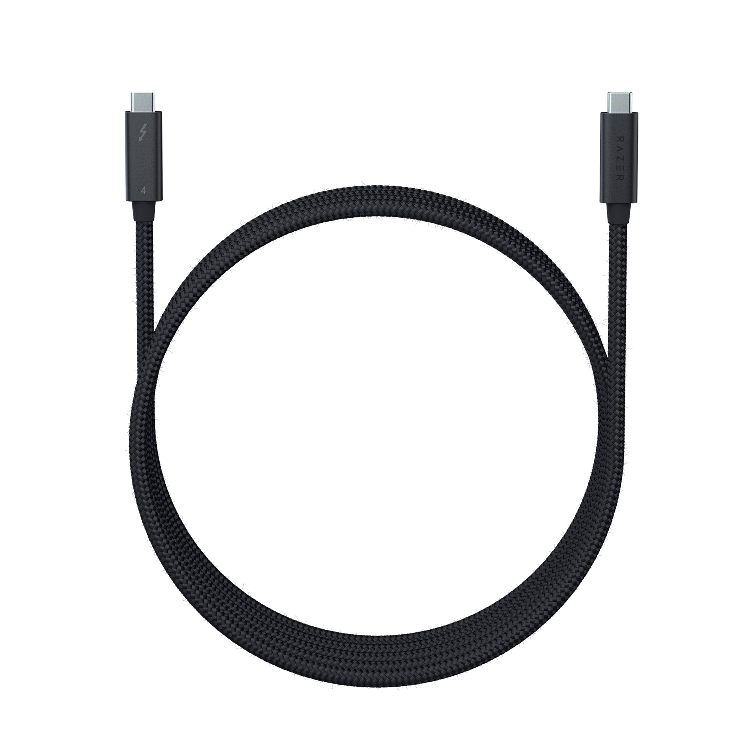 Razer Thunderbolt 4 Cable - Thunderbolt 4 Cable (Up to 40 Gigabits per second, up to 8K Resolutions, up to 100W Charging, Ultimate Compatibility) Black | 2M