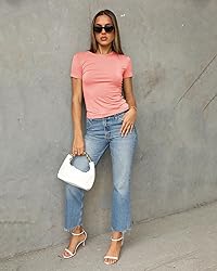 Abardsion Women's Casual Basic Going Out Crop Tops
