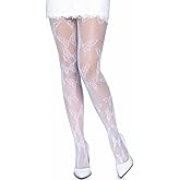 Leg Avenue Women's Dark Alternative Clothes Patterned Tights with Designs Butterfly Tights