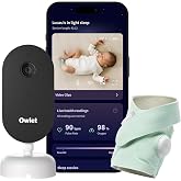 Owlet Dream Duo 3 Smart Baby Monitor System, Dream Sock + 2K HD Camera | FDA-Cleared Monitoring Tracks Pulse Rate, Oxygen &amp; Sleep Insights + Crystal-Clear Video &amp; Notifications All In One App