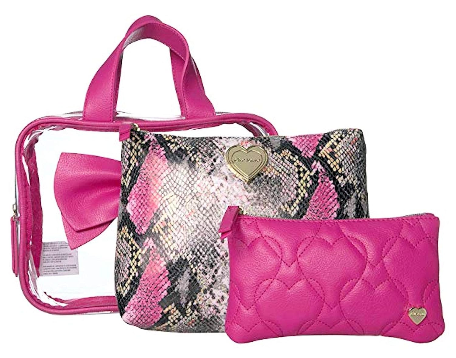 Best Clear Makeup Bag Heart Pattern