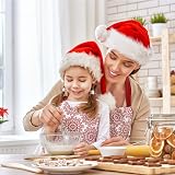 Jsdoin Kids 2 Pack Christmas Santa Hat Unisex Classic Velvet Holiday Party view 3