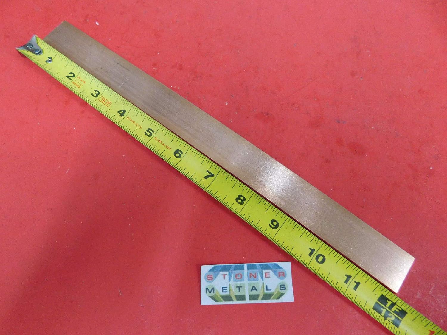 1 8 X 3 4 14 Pieces 1/8 x 3/4 C110 Copper BAR 12 Long Solid Flat Mill Bus Bar