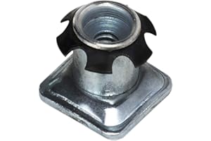 S-D-S FURNITURE Threaded Inserts for 3/4" (OD) Square Tubing 1/4-20 Thread 4 Pack Metal Tubing Threaded Star Threaded Adapter Square Metal Tubing Super-Deals-Shop