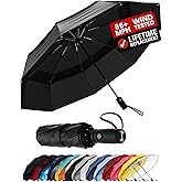 REPEL Windproof Travel Umbrella - Compact & Withstands Winds up to 85MPH , Strongest Premium Auto Folding Umbrella for Rain and Sun - Durable, Light & Portable for Women & Men , Fits Backpack & Cars