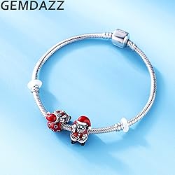 2025 Red Santa Claus Carry Gift Bag Charm, fit
