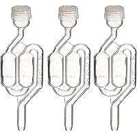 Twin Bubble Airlock for Wine Making and Beer Making (Pack of 3) (Limited Edition)