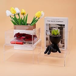 Buffet Risers Set of 8 Acrylic Cube Display Stands