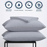 DN Collection Pillow Cases 2 Pack 50x75cm Grey 100% Microfiber OEKO-TEX view 3