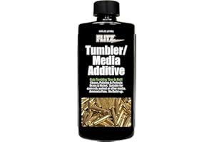 Flitz Tumbler Media Additive - 16oz Bottle of USA-Made Brass Cleaner Reloading Liquid for Ammo, Copper, & All Metals - Ammonia-Free Tumbling Polish to Remove Oxidation, Powder Residue (1 Pack)