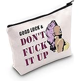RP Fan GiftDrag Race Cosmetic Bag Good Luck & Don't Fck It up Makeup Zipper Pouch for Drag Queen Fans (Luck & Don't)