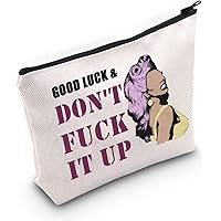 RuPaul Fan GiftDrag Race Cosmetic Bag Good Luck & Don't Fck It up Makeup Zipper Pouch for Drag Queen Fans (Luck & Don't)
