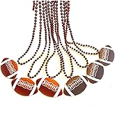 GZYSSL 12 Pcs Football Party Beads Necklaces Sports Event Football Beads Necklaces Party Supplies