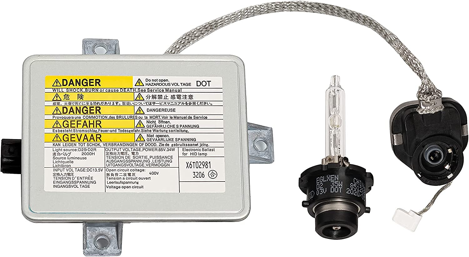 Photo 1 of Boine Xenon HID Headlight Ballast with Igniter, D2S Bulb Assembly Module Compatible with 2002-2005 Acura TL / TSX/ TL Type-S, 04-06 Mazda 3, 04-09 Honda S2000 Replaces W3T10471 X6T02971