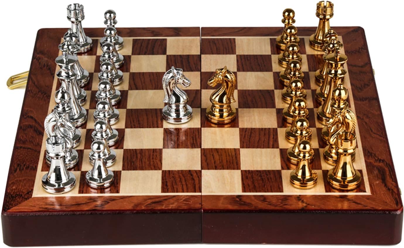 ZXIAQI 2 en 1 Juego de Ajedrez de Lujo-Juego de Ajedrez y ...