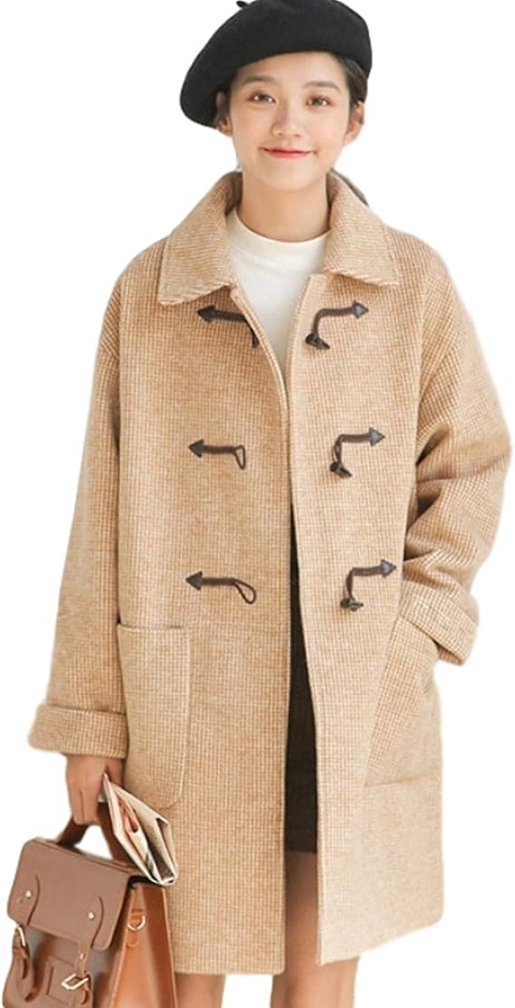 Amazon ロングコート レディース 定番 コート ラシャ 厚手 チェスターコート アウター ドロップショルダー 暖か 秋冬 通勤 デート お出掛け おしゃれ コート ジャケット 通販